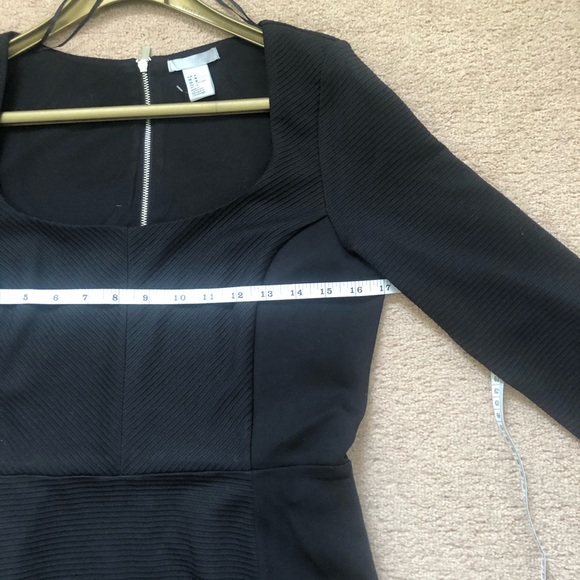 H&M Black Dress with back zipper Sz Med - Picture 6 of 7